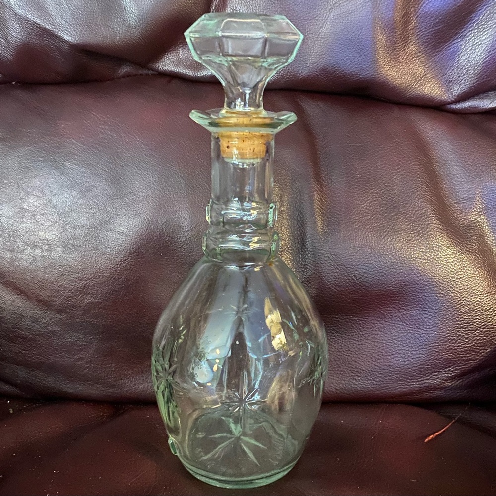 Vintage Atomic Starburst Liquor Decanter with Stopper